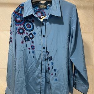 Vintage NWT Bob Mackie Silk Blouse